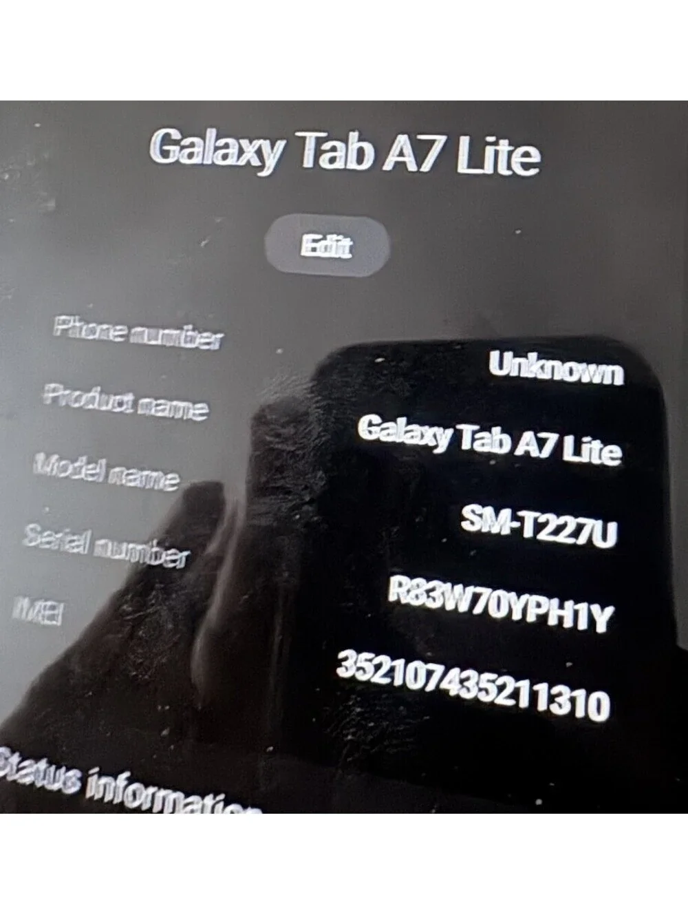Samsung Galaxy Tab A7 Lite 32GB SM-T227U WiFi + Verizon Tablet
